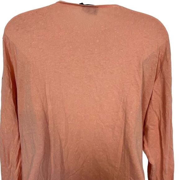 OUT FROM UNDER URBAN OUTFITTERS Pink Blouson Knit V-Neck Long Sleeve Top Shirt L - Picture 14 of 16